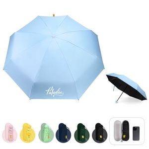 Mini Folding Umbrella With Case