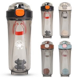 22 Oz Protein Sport Shaker Bottle With Mixer
