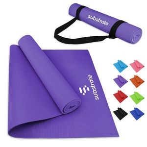 Full Length PVC Yoga Mat And Carrying Strap-Ocean