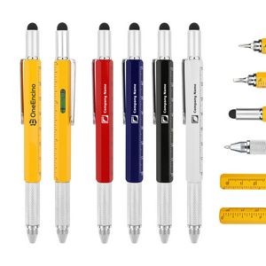 6 in 1 Multi Functional Engineer Tool Pen