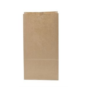 10# SOS/Popcorn Bags, Natural Kraft Paper, Hot Stamped - 6.5625" x 4.0625" x 13.1875"