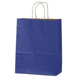 Paper Shopping Bags, Matte Tints On Natural, Standard Colors, Hot Stamped - Missy 10" x 5" x 13"