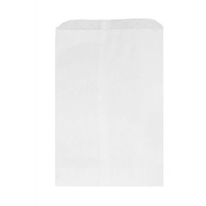 Merchandise Bags, White Kraft Paper, Ink Printed - 7½" x 10½"