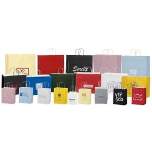 High Gloss Paper Shopping Bags, Tints, Hot Stamped - Queen 16
