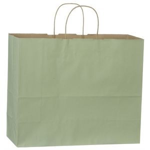 Paper Shopping Bags, Tints On Natural w/A Varnish Stripe, Hot Stamped - Vogue 16" x 6" x 12"