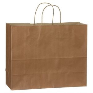 Paper Shopping Bags, Metallic Tints On Natural Kraft, Hot Stamped - Vogue 16" x 6" x 12"