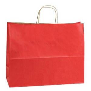 Terra Cotta Orange Jaguar Natural Tint w/ Shadow Stripe Paper Shopping Bag