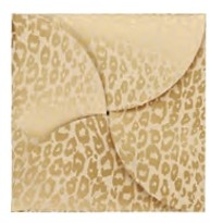 Golden Cheetah 6"x6" Gift Card Folder