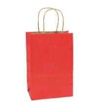 Toucan Apple Green Paper Shopping Bag (5 1/2"x3 1/4"x8 3/8")