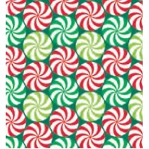 Peppermint Swirl Christmas Gift Wrap (833')