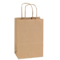 Panther Natural Kraft Brown Paper Shopping Bag