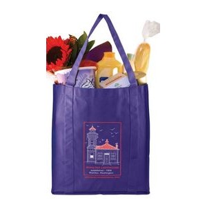 Royal Blue Non-Woven Grocery Bag (13"x10"x15")