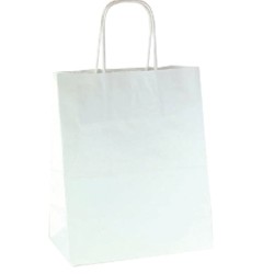 Gazelle White Kraft Paper Shopping Bag