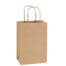 Crane White Kraft Paper Shopping Bag