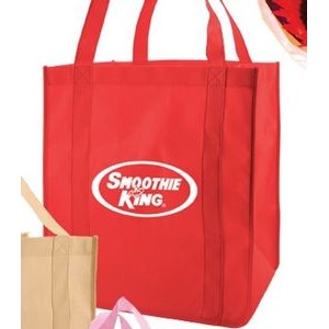 Red Non-Woven Grocery Bag (12"x8"x13")