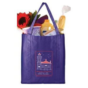 White Non-Woven Grocery Bag (13"x10"x15")