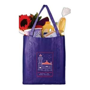 Royal Blue Non-Woven Grocery Bag (12"x8"x13")