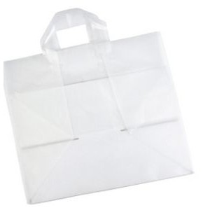 High Density Clear Soft Loop Handle Shopping Bag (16