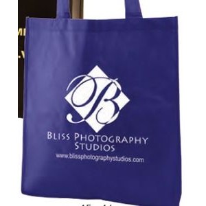 Royal Blue Non-Woven Tote Bag (15"x16")