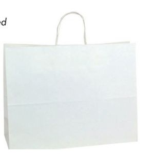 Jaguar White Kraft Paper Shopping Bag