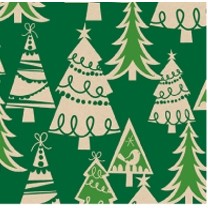 Holiday Forest Kraft Christmas Gift Wrap (833')