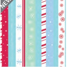 Snowflake Stripe Gift Wrap (833')