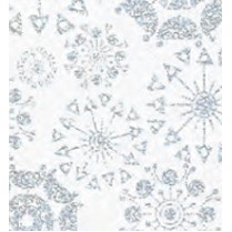 Glittering Snowflakes Christmas Gift Wrap (417')