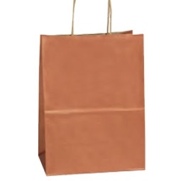 Chimp Bright White Gloss Paper Shopping Bag (8"x4 3/4"x10 1/2")