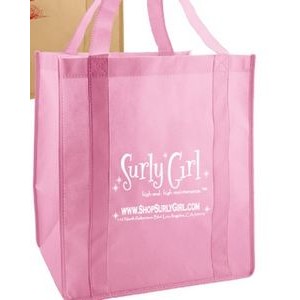 Yellow Non-Woven Grocery Bag (13"x10"x15")