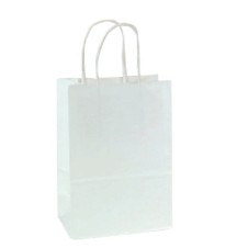 Panther White Kraft Paper Shopping Bag