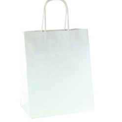 Chimp White Kraft Paper Shopping Bag