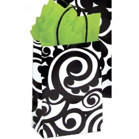 Bold Scroll Toucan Printed Paper Shopping Bag