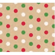 Dotty Christmas Kraft Gift Wrap (833')