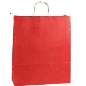 Really Red Zebra Natural Tint with Shadow Stripe Paper Shopping Bag