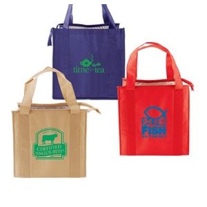 Lime Green Non-Woven Thermo Tote Bag (13"x10"x15")