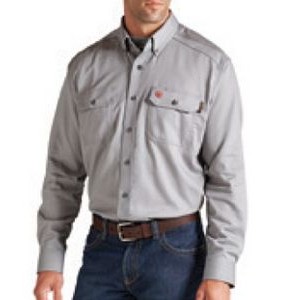 Ariat® FR Solid Men's Silver Fox Work Shirt