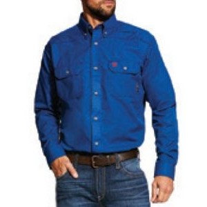 Ariat® FR Featherlight Men's Royal Blue Work Shirt