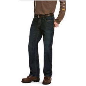 Ariat® Rebar™ M4 DuraStretch™ Edge Stackable Men's Cobalt Straight Leg Jeans