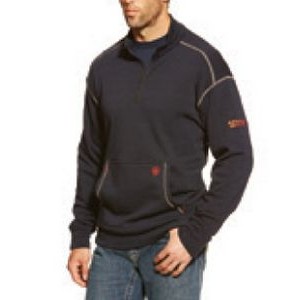 Ariat® FR Polartec® Men's Navy ¼ Zip Fleece Jacket
