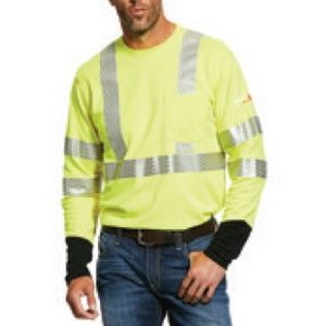 Ariat® FR Men's Hi-Vis Yellow Crew T-Shirt
