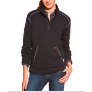 Ariat® FR Polartec® Women's Navy ¼ Zip Fleece Jacket