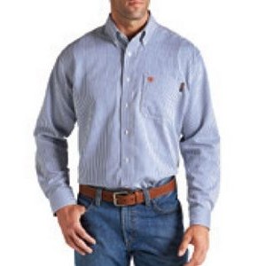 Ariat® FR Men's Bold Blue Stripe Work Shirt