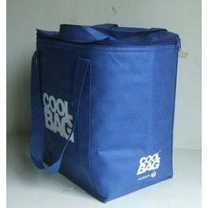 Zippered insulated tote bag