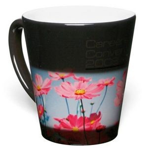 Mugs: Small Latte Mug with Heat Revealing Message