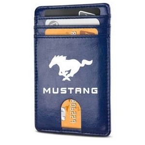 Compact PU Leather Rfid-Blocking Wallet And Credit Card Holder