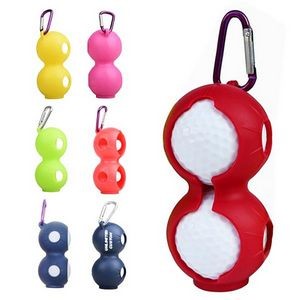Silicone Golf Ball Holder With Key Ring