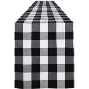 Table Runners: Black & White Check 14" x 72"