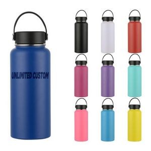 Insulated Wide Mouth Stainless Steel Water Bottle - 18 Oz.