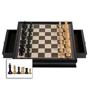 Black Stained Chess Set