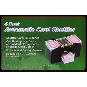 Battery Operated 4-Deck Card Shuffler
